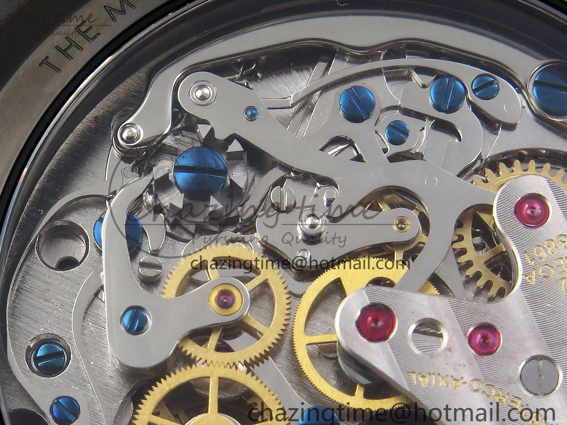 0307 Speedmaster Black Benom PVD Moon RMF Best Edition on PVD Bracelet Lemania HW WrinkleFree 7727